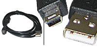 USB Cable 2.0 A-Mini B 4 Pin
