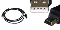 USB Cable 2.0 A-Mini B 5 Pin