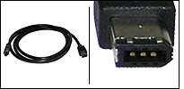External Firewire Cable with 6P