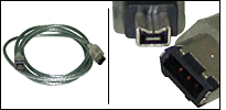 External Firewire 6P-4P Cable