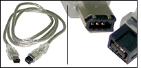 Firewire 1394A-B Cable