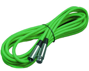 XLR M-F External Audio Green Cable - Click Image to Close